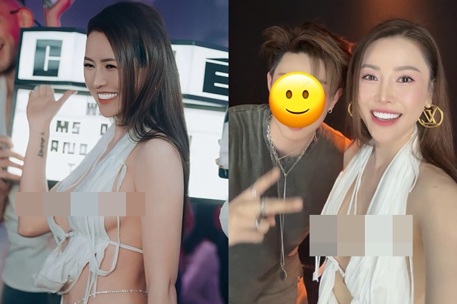 Quế Vân lại gây tranh cãi với trang phục phản cảm nhức mắt tại show diễn của 1 Anh trai