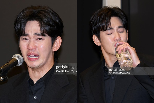Kim Soo Hyun qua hung thần Getty Images Kem nền đỉnh quá, không quên chấm hói