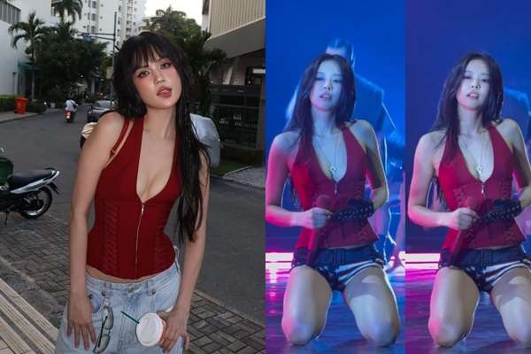 Ngọc Trinh lấn át Jennie BlackPink khi đụng hàng nhờ vòng 1 nóng bỏng