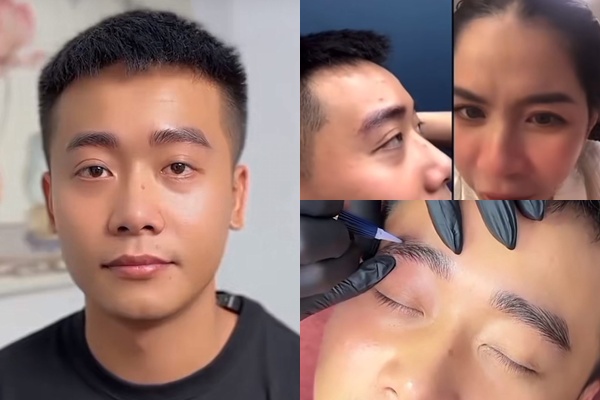 Xôn xao clip Quang Linh Vlogs khoe làm chân mày phong thủy 85 triệu đồng với Hằng Du Mục