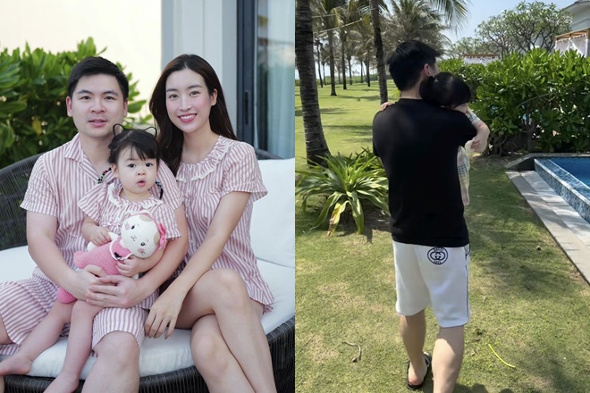 Chồng chủ tịch của Hoa hậu Đỗ Mỹ Linh hiếm hoi mặc đồ đôi với vợ 