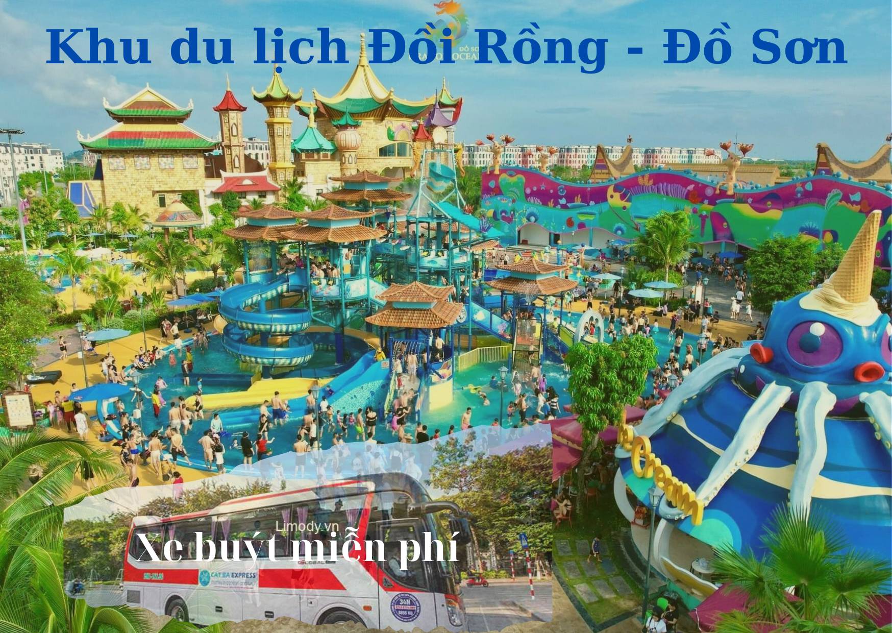 Hải Phòng Khai trương tuyến xe buýt miễn phí đến Khu du lịch quốc tế Đồi Rồng từ 124