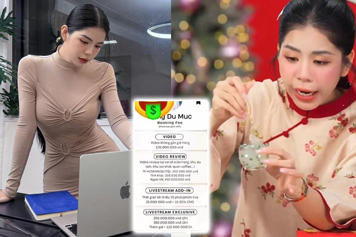 Xôn xao giá booking như sao hạng A của Hằng Du Mục, cao nhất gần nửa tỷ một phiên live