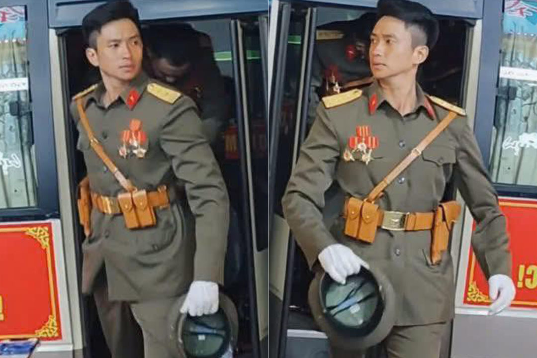 Đã có in4 chàng quân nhân siêu đẹp trai đang nổi khắp XMH với cảnh 3 giây bước xuống ô tô
