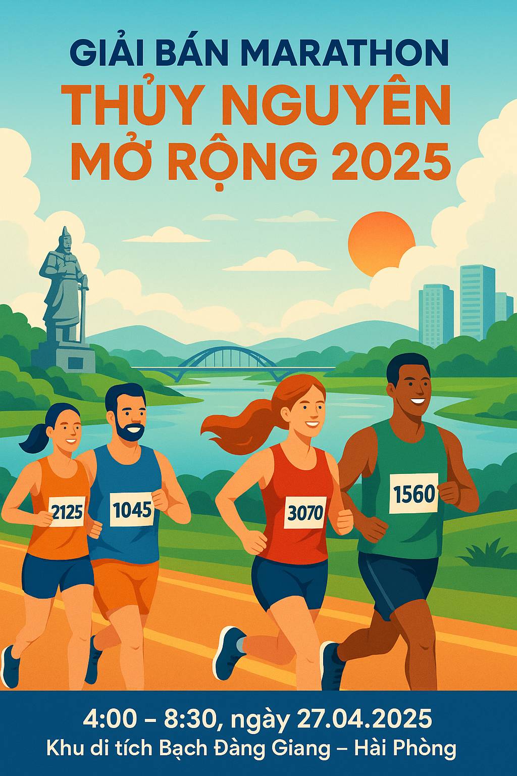 Giải Bán Marathon Thủy Nguyên mở rộng 2025 “Kết nối quá khứ-hiện tại-tương lai