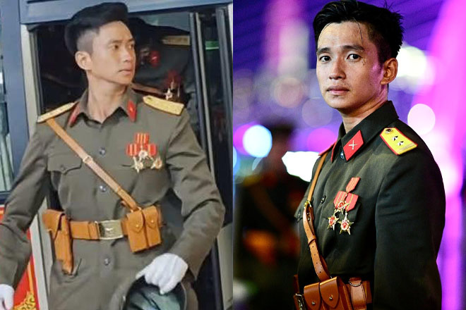 Loạt ảnh mới nhìn không chán của nam quan nhân nổi khắp MXH với clip 3 giây bước xuống ô tô