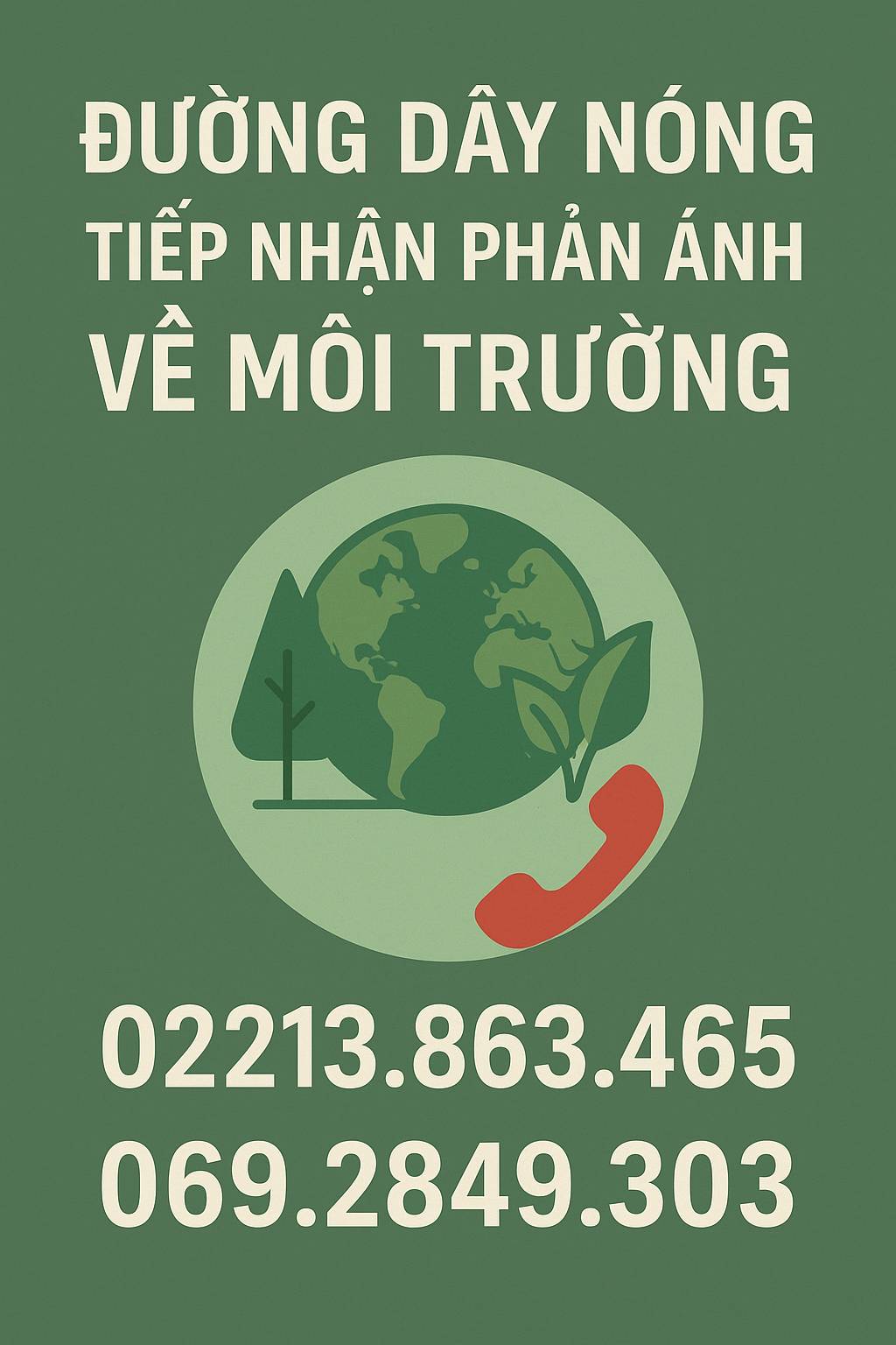Hưng Yên Thiết lập đường dây nóng nhận phản ánh về ô nhiễm môi trường