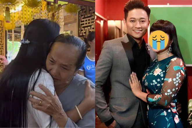 Mẹ Quý Bình ôm chặt một nữ nghệ sĩ từ Mỹ mới về Việt Nam, bật khóc nhắc tới con trai