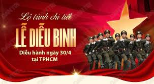 Lịch trình Lễ diễu binh, diễu hành sáng 3042025 tại Thành phố Hồ Chí Minh