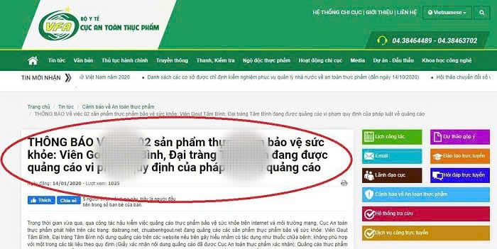 Vết rạn trong quảng cáo thực phẩm – Kỳ 1 Những án phạt đầu tiên