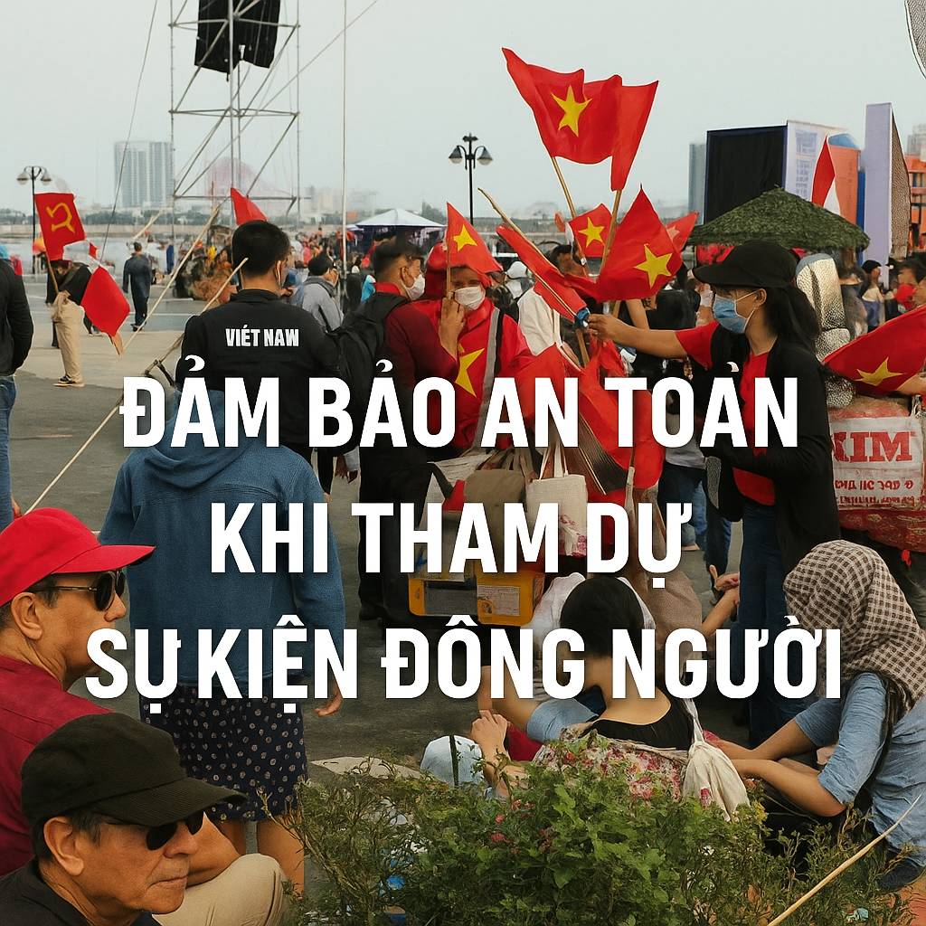 Đảm bảo an toàn khi tham dự các sự kiện lớn