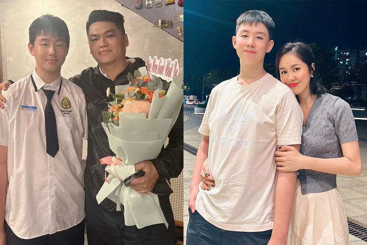 Lê Phương trượt tay vô tình lộ mối quan hệ thật giữa con riêng và ông xã Trung Kiên