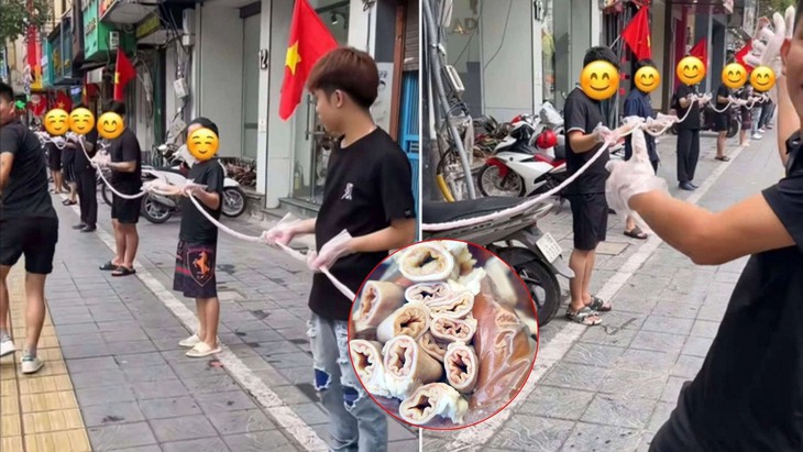 Đề nghị kiểm tra, truy xuất nguồn gốc cơ sở khoe cỗ lòng se điếu dài 40m