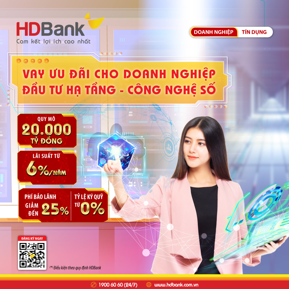 Lãi suất chỉ từ 3%năm, HDBank kích hoạt 2 gói vay quy mô 35.000 tỷ đồng hỗ trợ doanh nghiệp tăng tốc và chuyển đổi số 