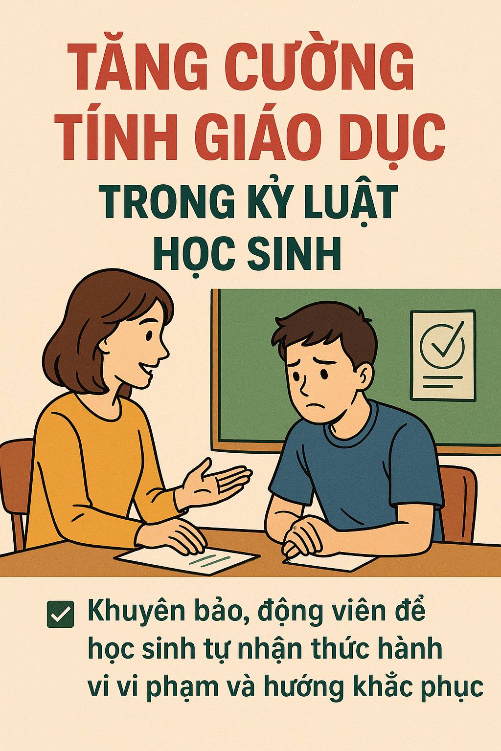 Dự thảo Thông tư mới Tăng cường tính giáo dục trong kỷ luật học sinh