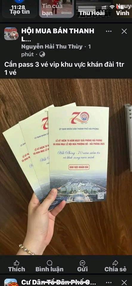 Hải Phòng Triệu tập 2 cá nhân rao bán giấy mời sự kiện