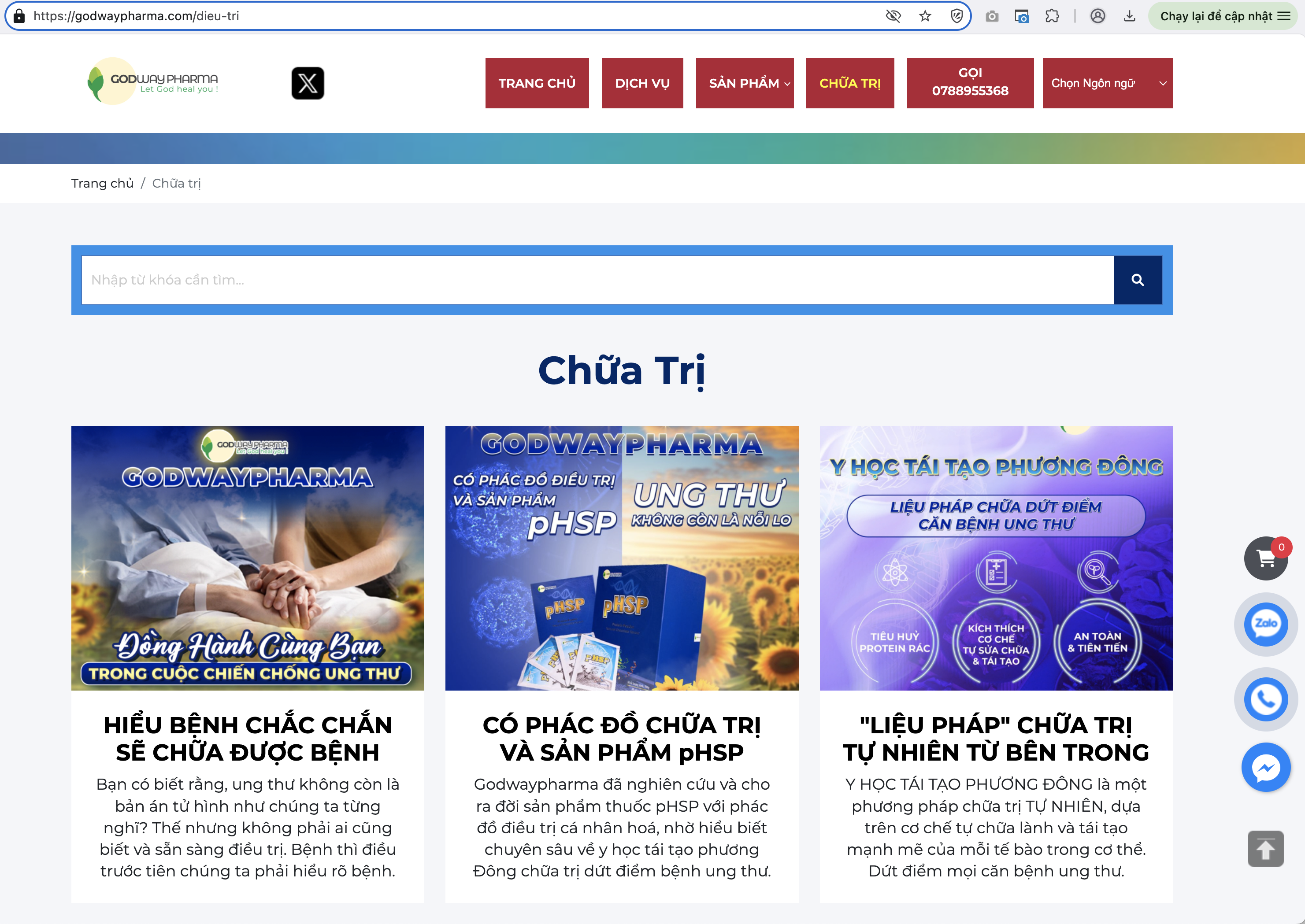 GodwayPharma có đang coi thường pháp luật lừa dối khách hàng khi quảng cáo “chữa khỏi ung thư” 