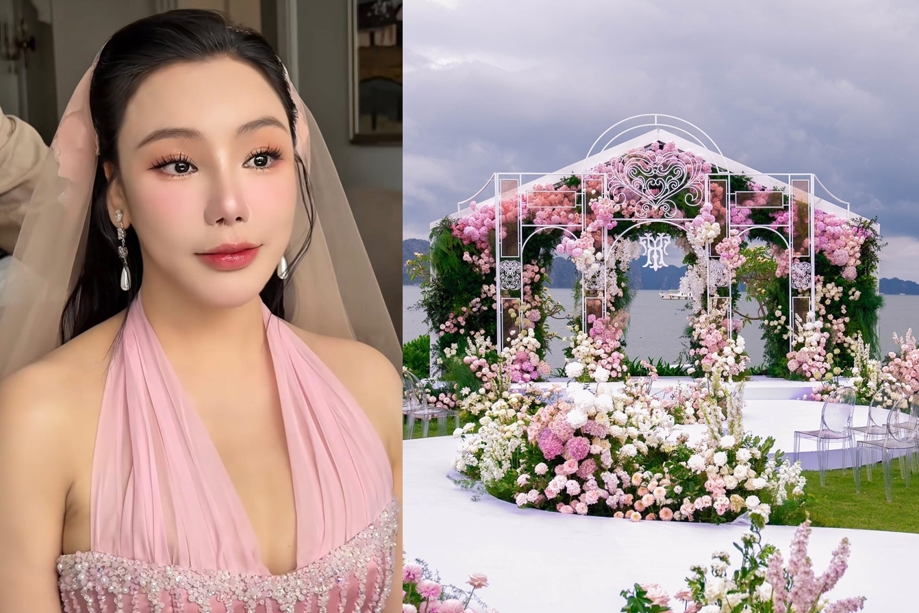 Không gian đám cưới sang trọng, như cổ tích Hồ Quỳnh Hương