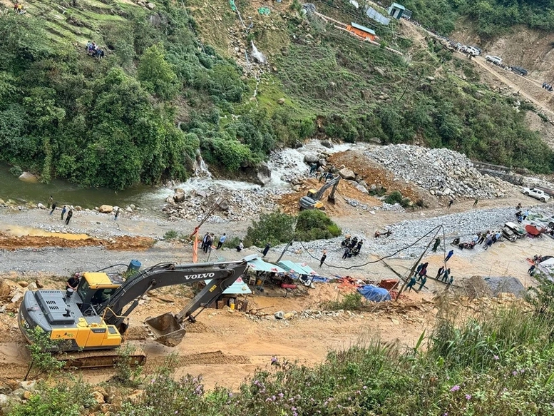 Tập trung khắc phục sự cố sạt lở công trường thi công thủy điện tại Lai Châu