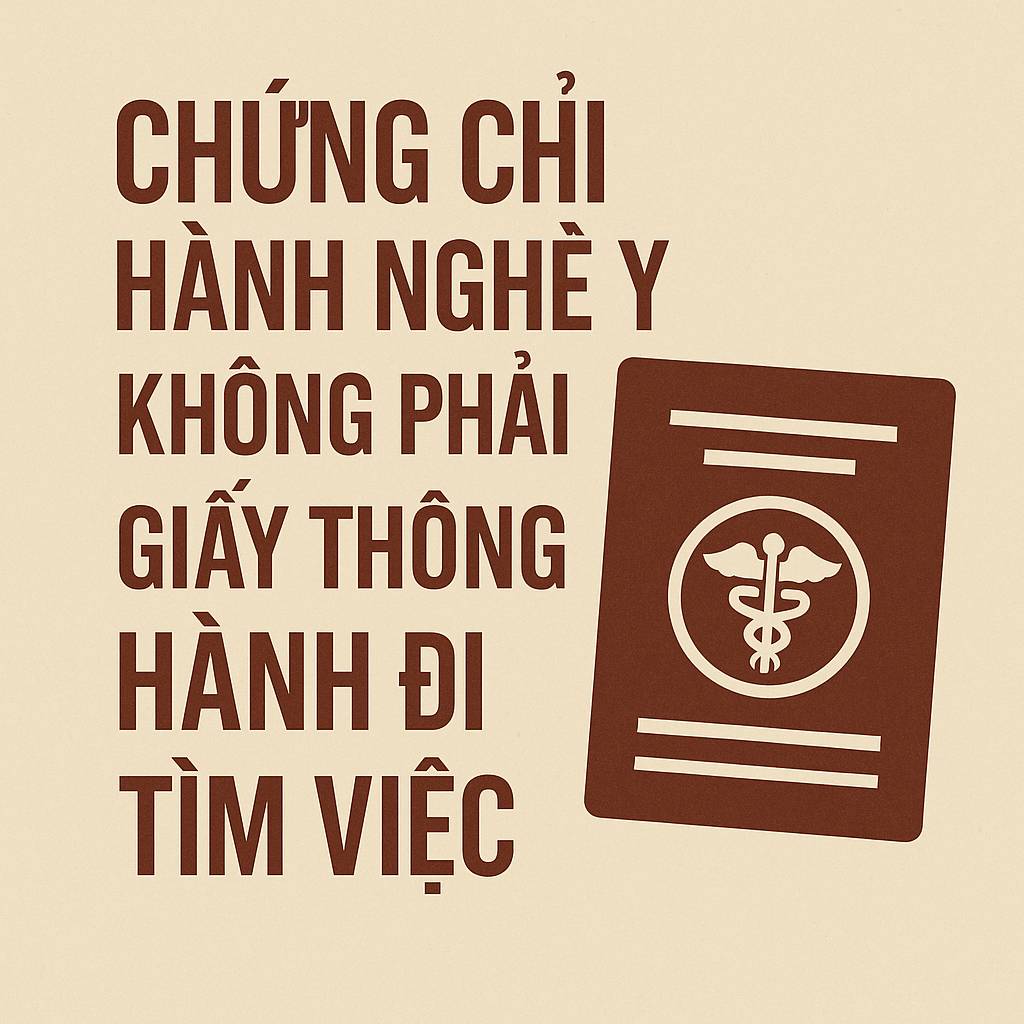 Chứng chỉ hành nghề y Giấy phép cứu người hay mớ rau ngoài chợ
