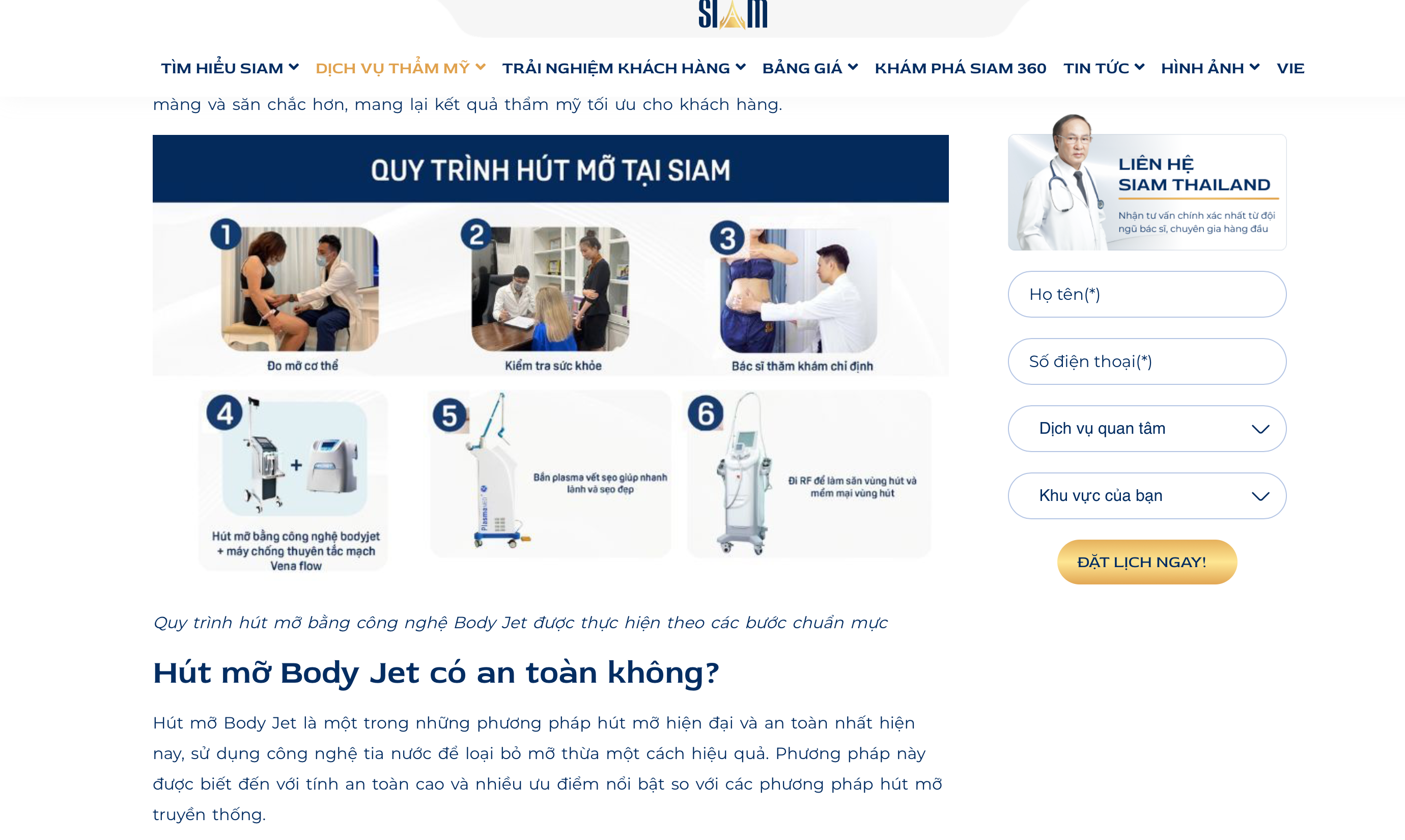 Khách hàng bức xúc khi sử dụng dịch vụ hút mỡ Body Jet tại Bệnh viện thẩm mỹ SIAM Thailand