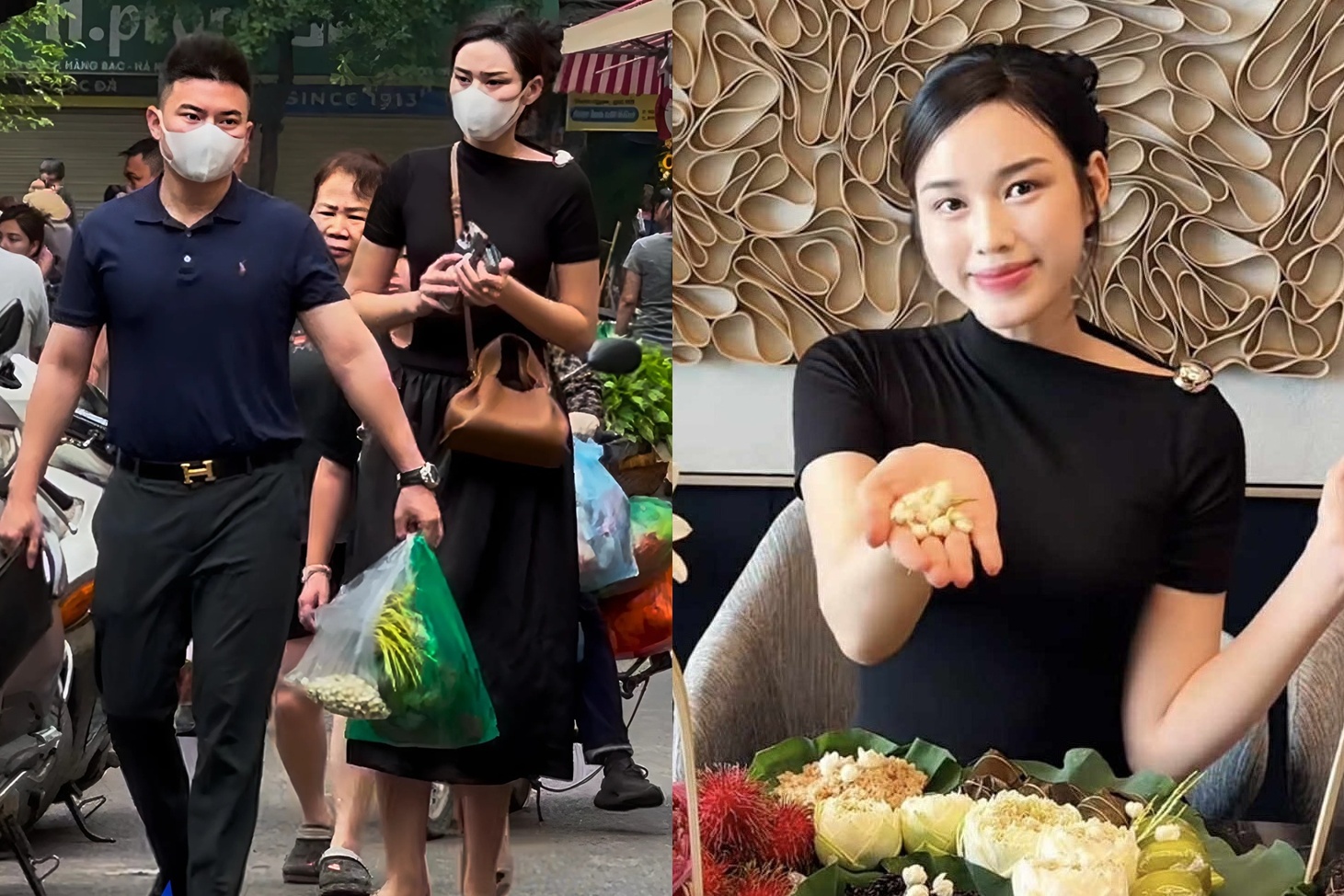 Hoa hậu Đỗ Thị Hà xuất hiện bên chồng sắp cưới