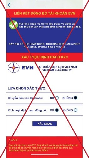 Người phụ nữ ở Hà Nội mất hơn 1 tỷ đồng sau khi cài đặt phần mềm điện lực giả mạo