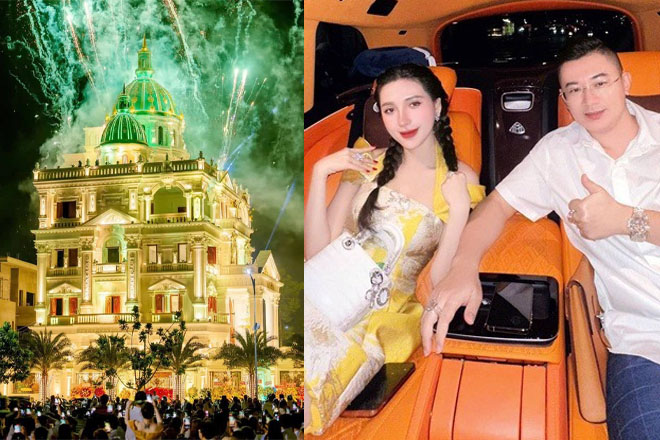 Sự thật ngã ngửa Ngân Collagen thuê biệt thự 500 tỷ theo giờ để sống phông bạt