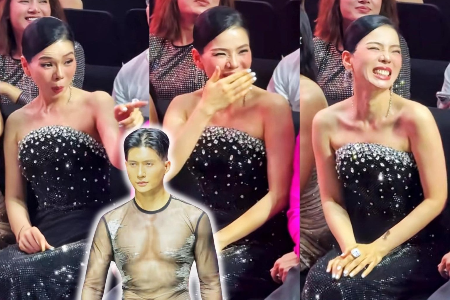 Phản ứng khó đỡ của Lệ Quyên khi thấy bạn trai kém 12 tuổi mặc đồ xuyên thấu