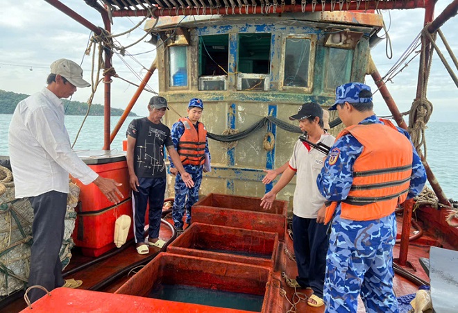Bắt giữ tàu vận chuyển khoảng 50.000 lít dầu DO trái phép trên vùng biển Tây Nam