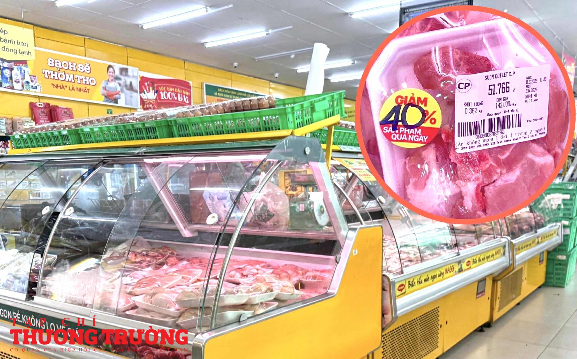 Thịt heo C.P. Việt Nam Aeon ngừng bán, Bách Hóa Xanh giảm giá 40% vẫn ế khách