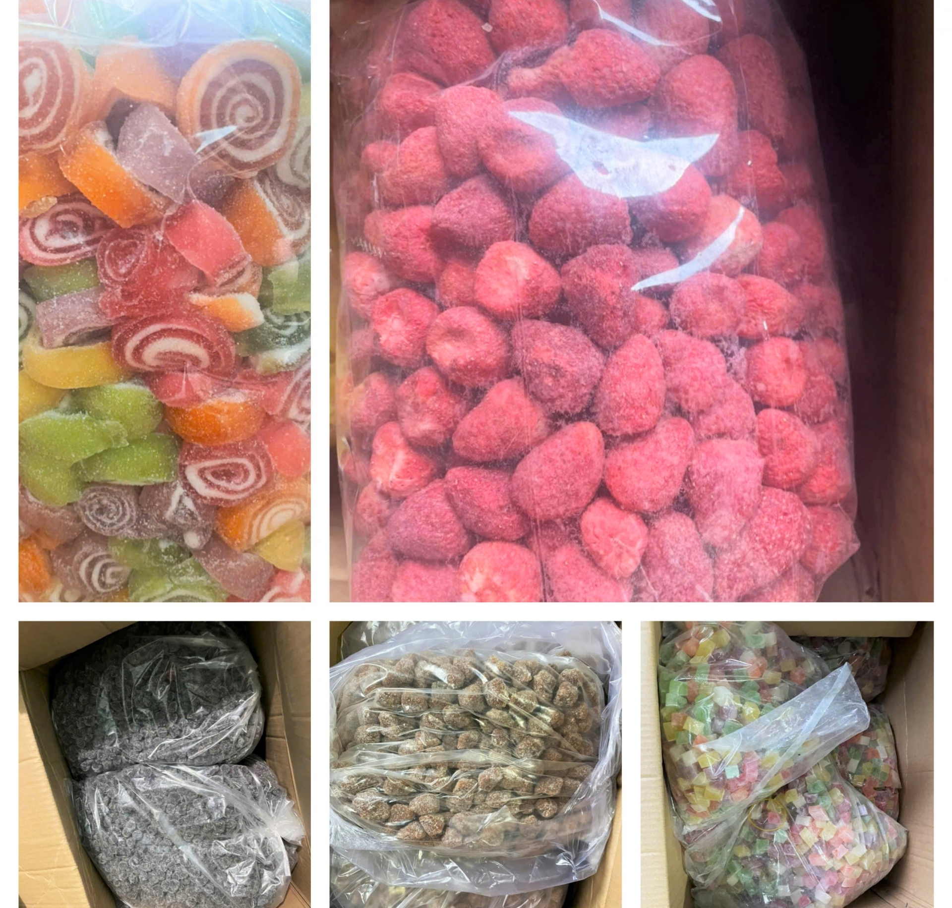 Phát hiện hơn 1,6 tấn bánh kẹo, trái cây sấy không rõ nguồn gốc xuất xứ