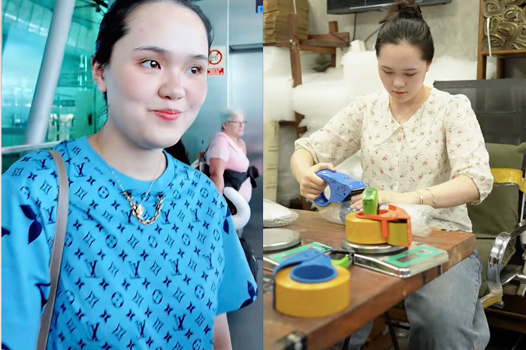 Vợ cầu thủ Đỗ Duy Mạnh lại gây tranh cãi vì phong cách ăn mặc thời trang phang thị giác