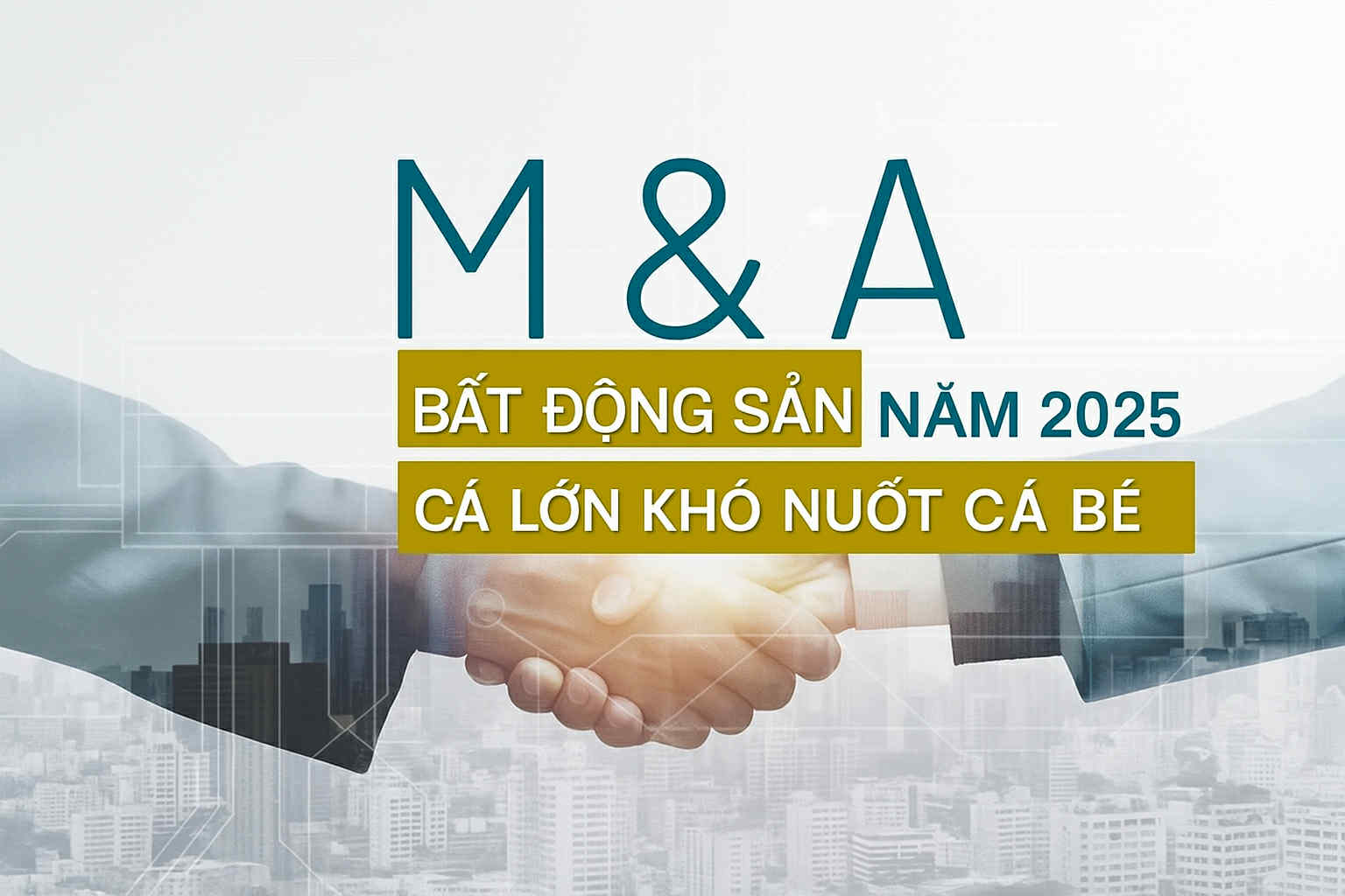 MA bất động sản 2025 Nhà đầu tư ngoại bứt tốc, cá lớn không còn dễ nuốt cá bé