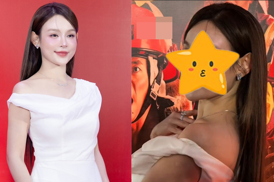 Phú bà Huyền Baby bị quay lén khi dự sự kiện, nhan sắc tuổi U40 lộ rõ qua cam thường