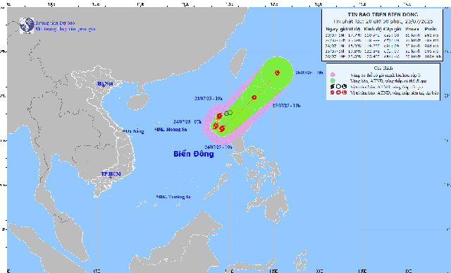 Tin bão COMAY (cơn bão số 4) và các chỉ đạo ứng phó