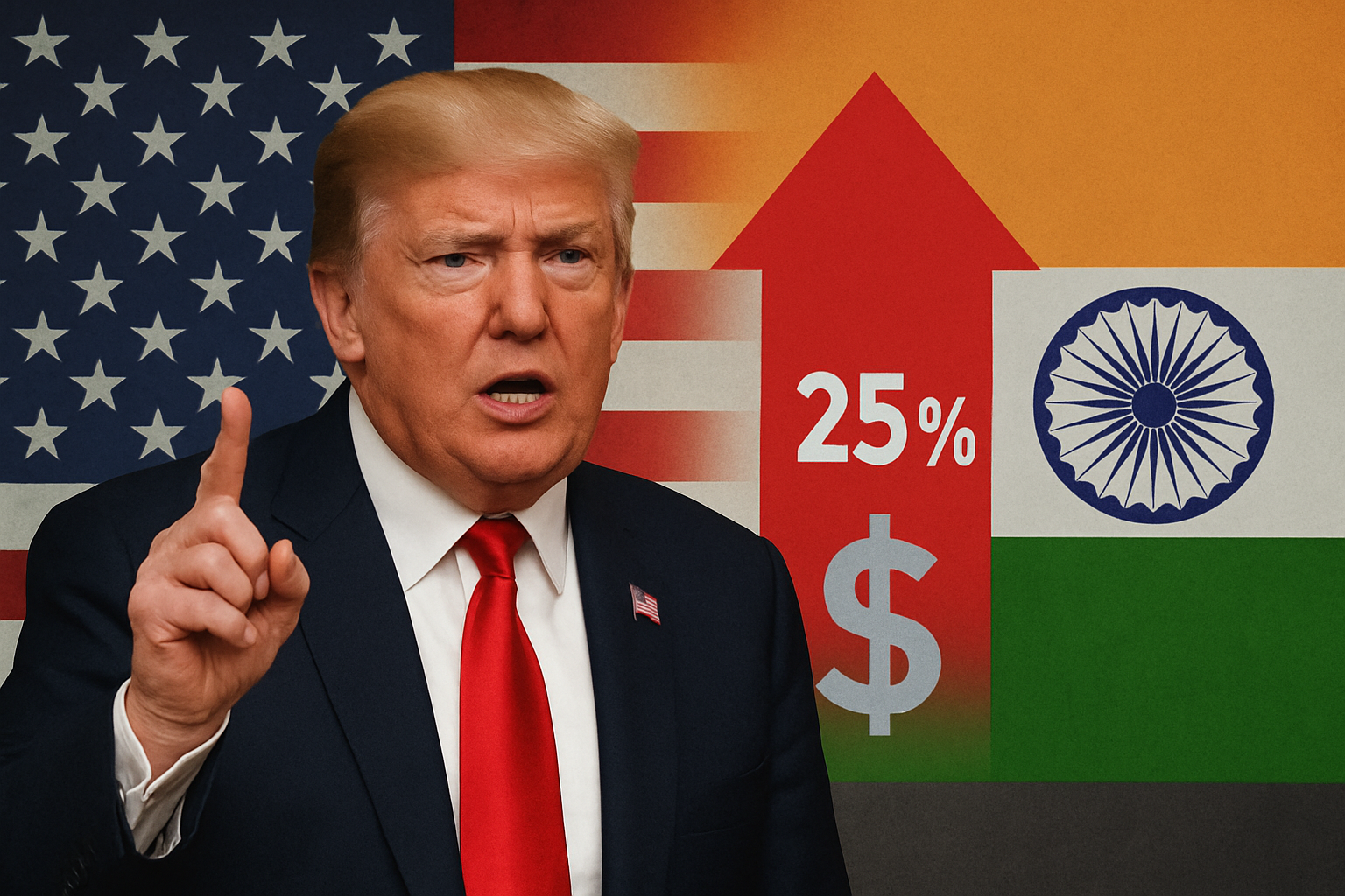 Ông Trump tuyên bố áp thuế bổ sung 25% lên hàng hóa Ấn Độ Căng thẳng thương mại leo thang