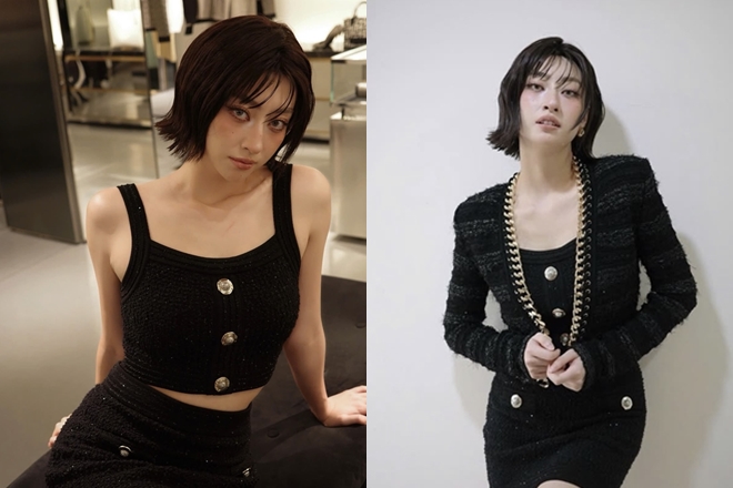 Lần đầu diện tóc ngắn, Lương Thùy Linh được khen xinh như gái Nhật