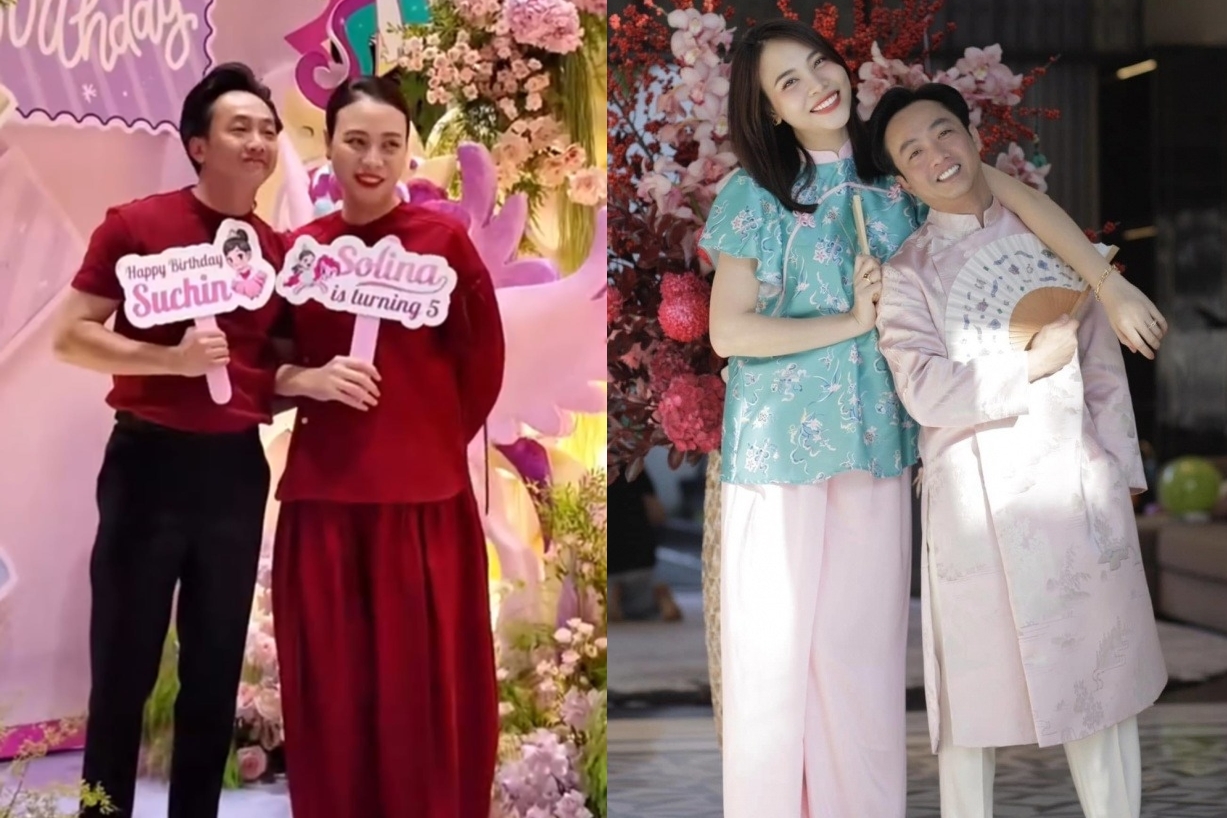 Hành động tinh tế của Đàm Thu Trang khi đứng cạnh Cường Đô La