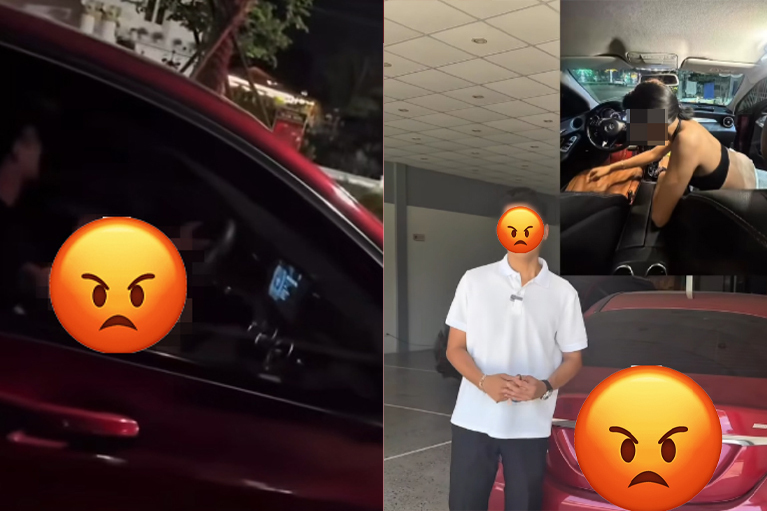 Sự thật cảnh cặp nam nữ bị lộ cảnh nóng trong xe Mercedes đang gây sốc trên MXH