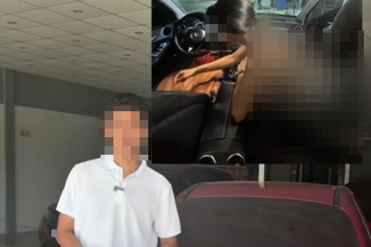 Tìm ra chủ nhân chiếc xe Mercedes trong vụ cặp đôi bị nghi lộ cảnh nóng trên ô tô
