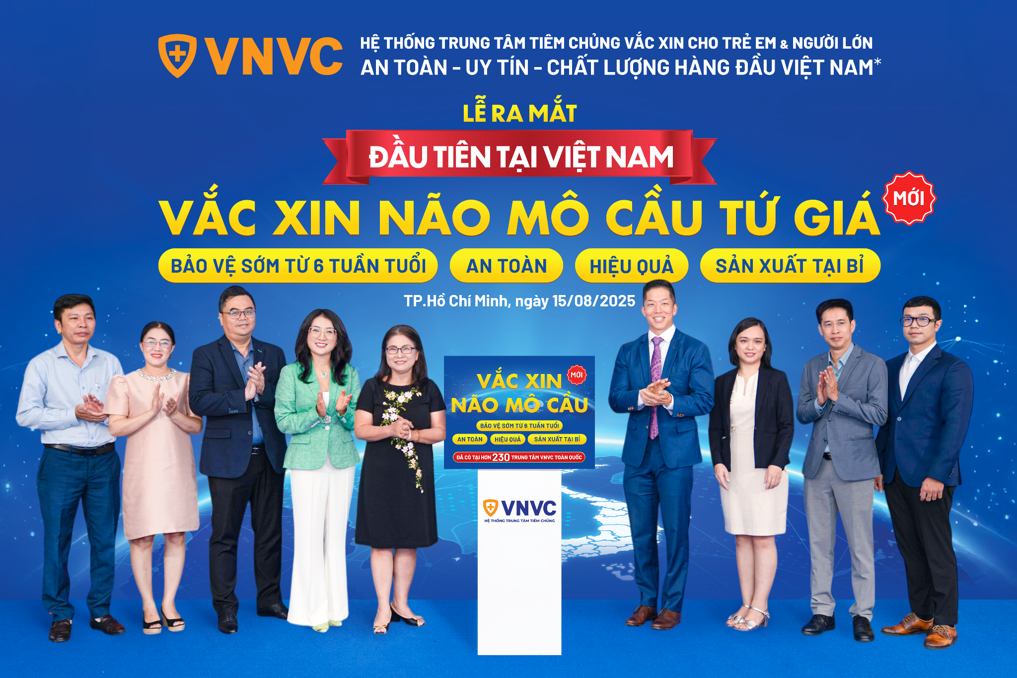 Trẻ em Việt Nam được tiêm vắc xin não mô cầu sớm từ 6 tuần tuổi tại VNVC