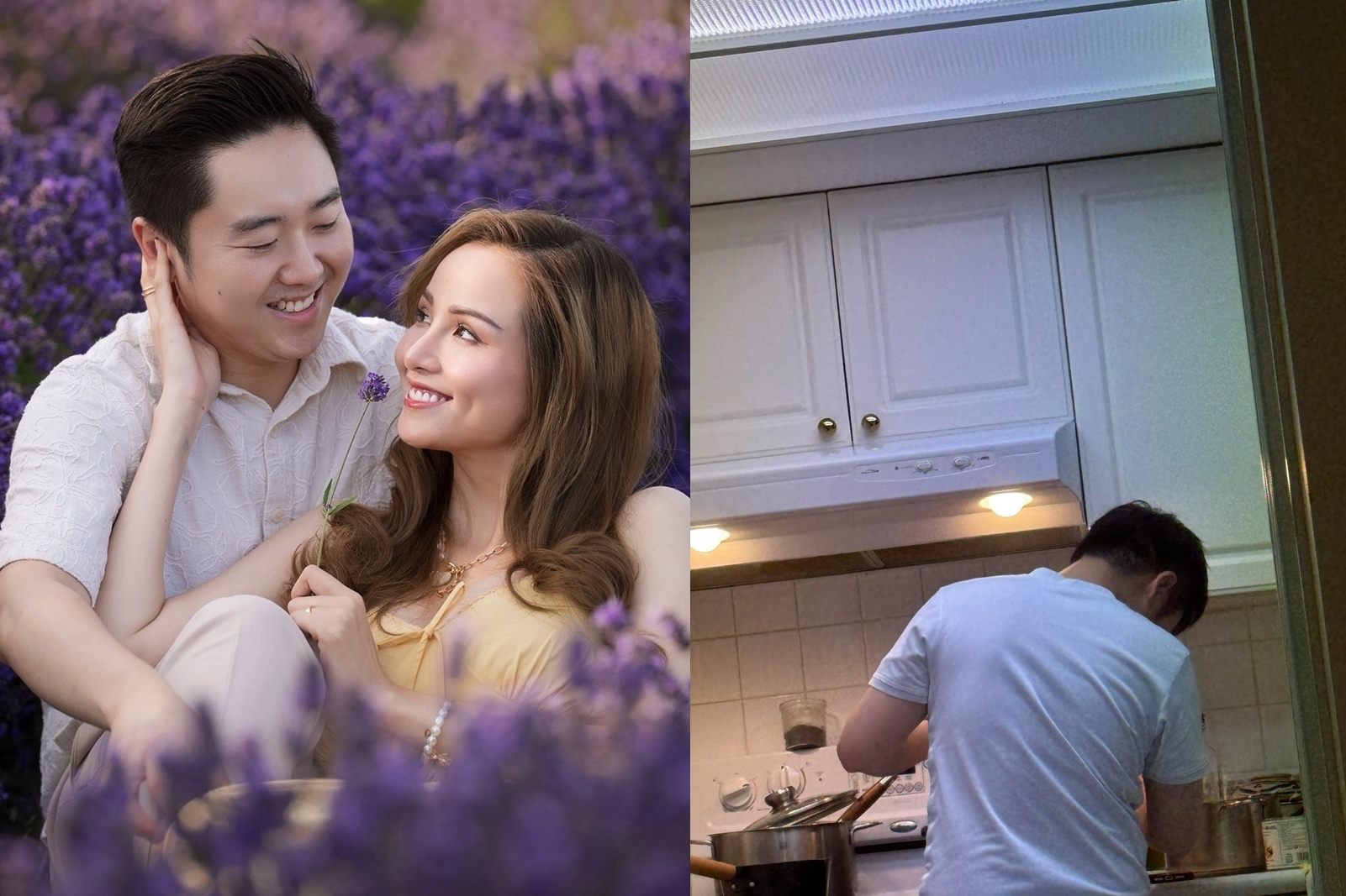 Hoa hậu Vbiz mang thai được chồng trẻ chiều chuộng, nửa đêm vẫn nấu nướng cho vợ