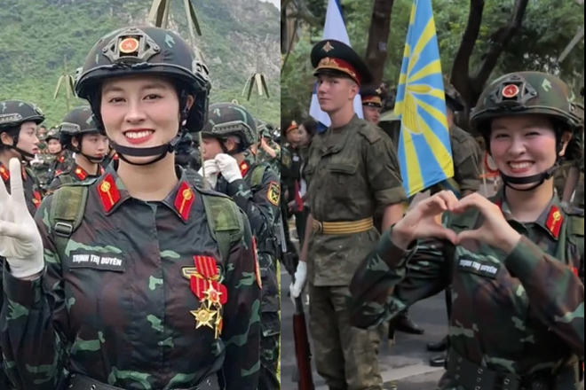 Khui danh tính nữ chiến sĩ có clip viral trên MXH với quân nhân điển trai người Nga