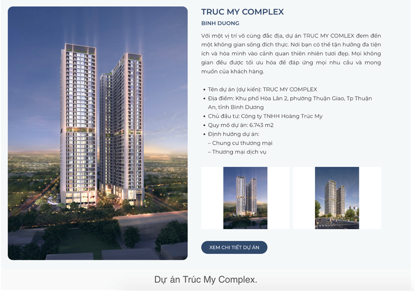 Gánh nặng trả nợ trái phiếu đè nặng chủ dự án Trúc My Complex