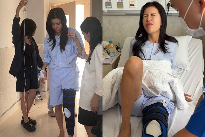 Minh Tú đau tới mức không ngủ được vì ca phẫu thuật đứt dây chằng 