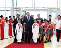 Tổng Bí thư Tô Lâm dự lễ khai giảng năm học 2025-2026 kỷ niệm 80 năm truyền thống ngành giáo dục 