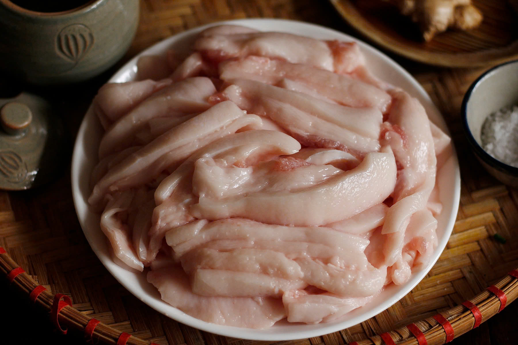 Giá thịt heo hôm nay 79 Mỡ heo được bán với giá 89.000 đồngkg