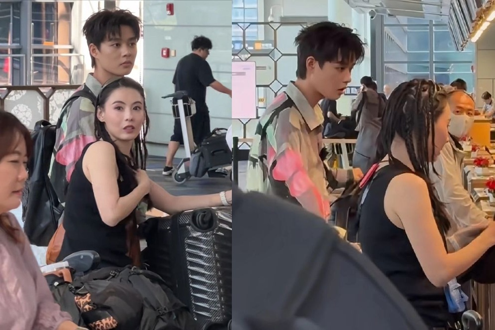 Trương Bá Chi xuất hiện bên trai trẻ kém 20 tuổi ở sân bay khiến dân mạng xôn xao