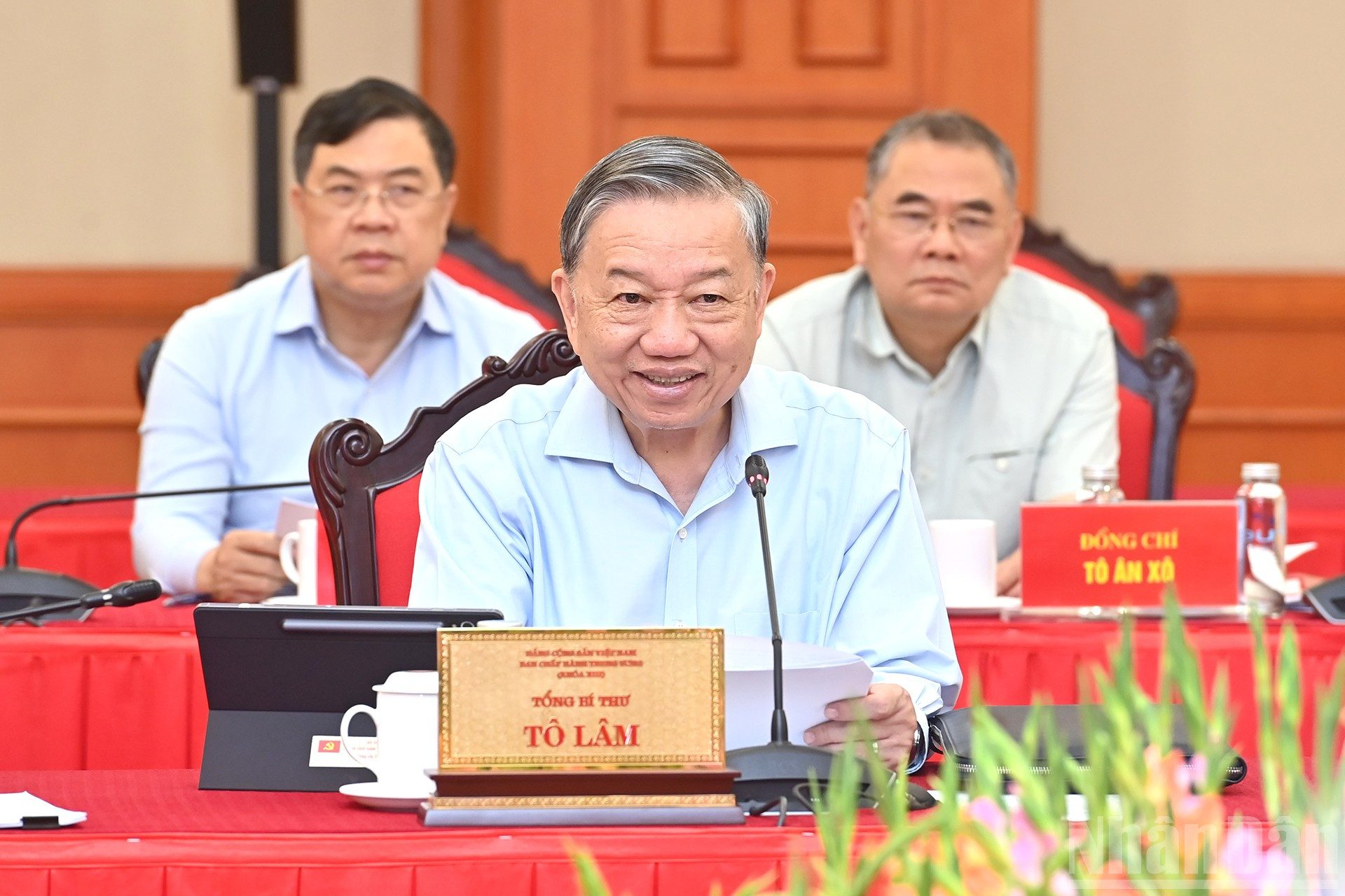 Tổng Bí thư Tô Lâm chủ trì cuộc làm việc của Bộ Chính trị với Ban Thường vụ Đảng ủy Công an Trung ương